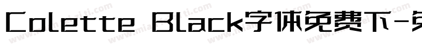 Colette Black字体免费下字体转换
